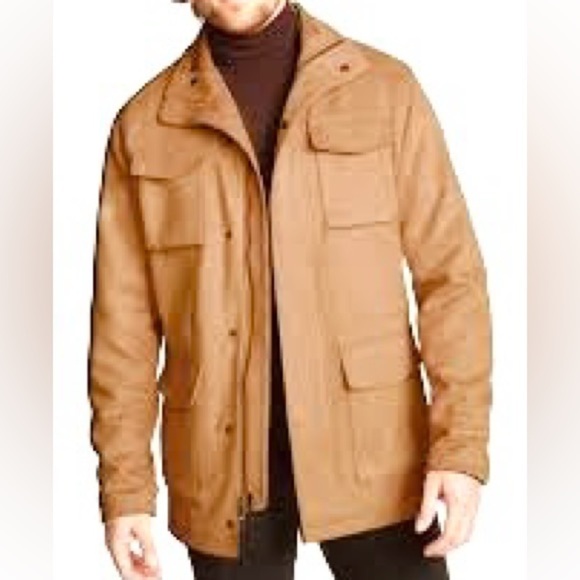 Robert Graham Other - Robert Graham Gentleman Suede Cargo Field Jacket in Cognac/Tan Color Size: Small